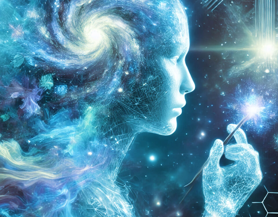 An AI generated image that illustrates the creative power of AI