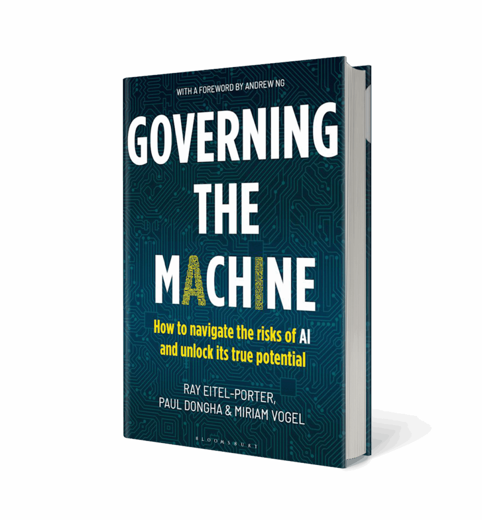 A picture of the Governing the machine book cover
