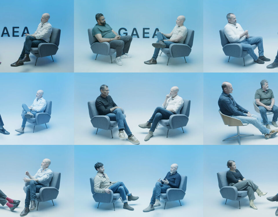 A picture showing a montage of GAEA Talks podcast guests