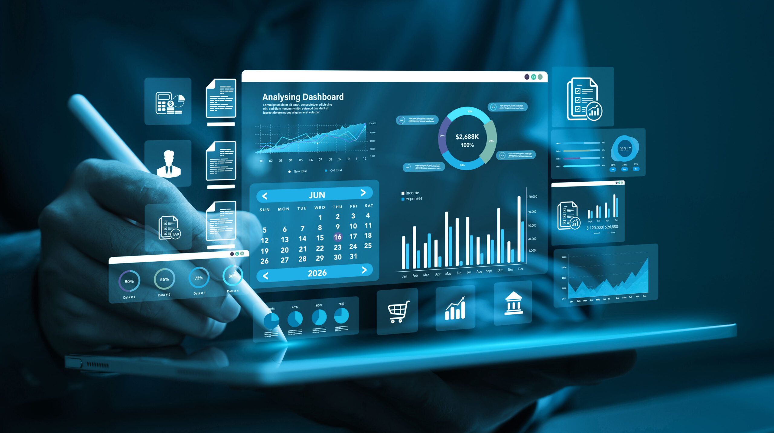 A picture of an AI dashboard giving auditable decisions