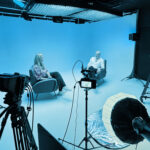 A 'behind-the-scenes' photo of a GAEA Talks podcast